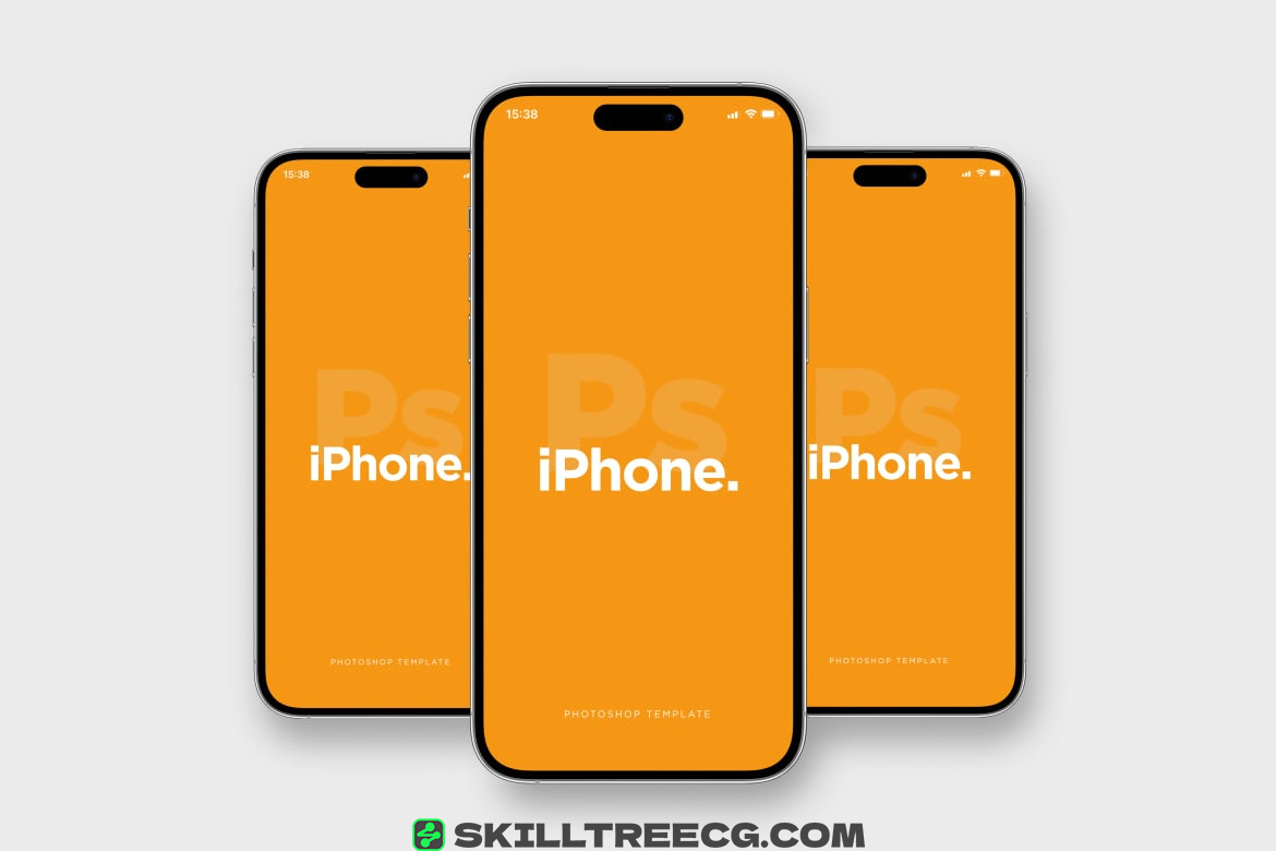 图片[6]-Phone 14 Front View Mockup Pack（206490）-技能树
